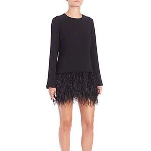 🩷 Elizabeth and James Feather Black Dress